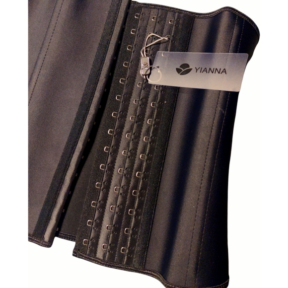 NEW Yianna Waist Trainer Underbust Latex Sport Girdle Corset XS - Picture 8 of 13